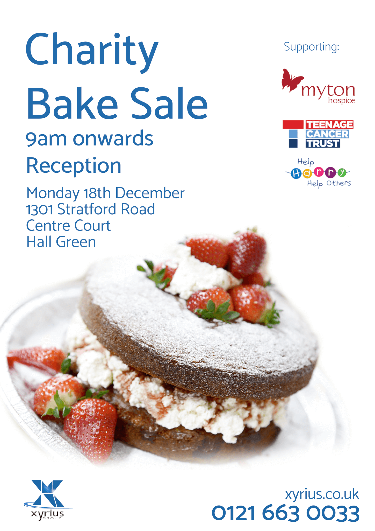 Charity Bake Sale Poster - Xyrius Group